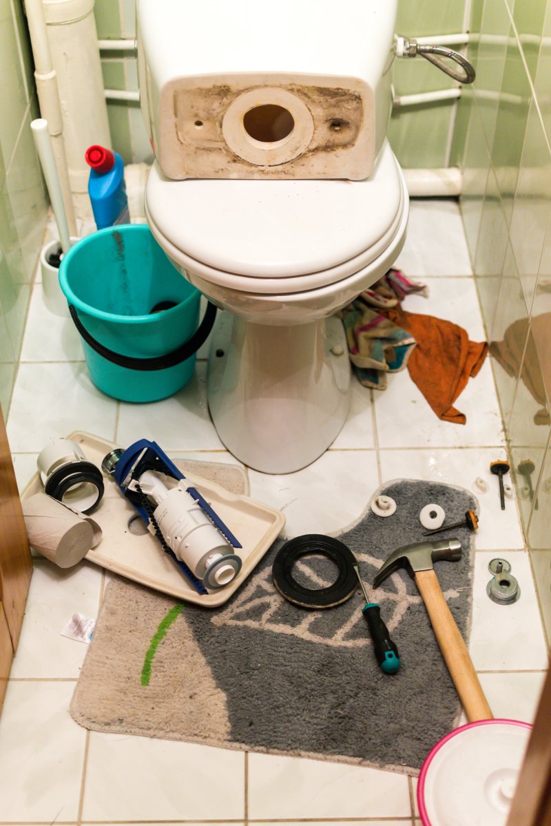 New toilet being installed in a Beckenham bathroom